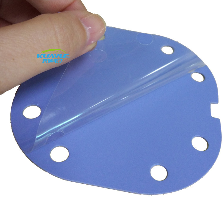 Soft Heatsink Thermal Pad , Thermally Conductive Interface Pads Blue Color