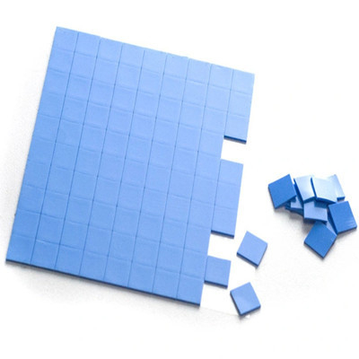 Heatproof Blue Silicone Thermal Pad Anti Insulation Tensile Strength 0.4KN/M